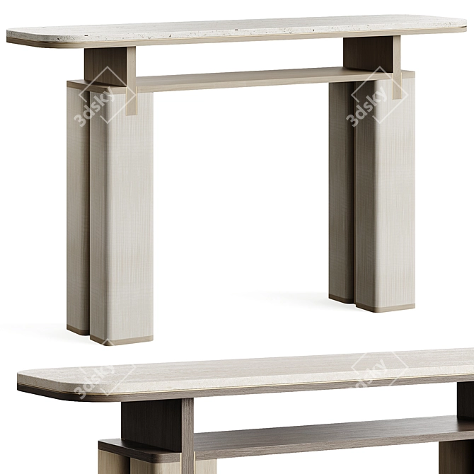 Elegant Frato Console Table 3D model image 8