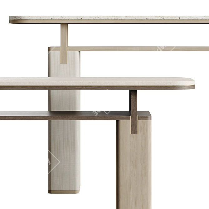 Elegant Frato Console Table 3D model image 10