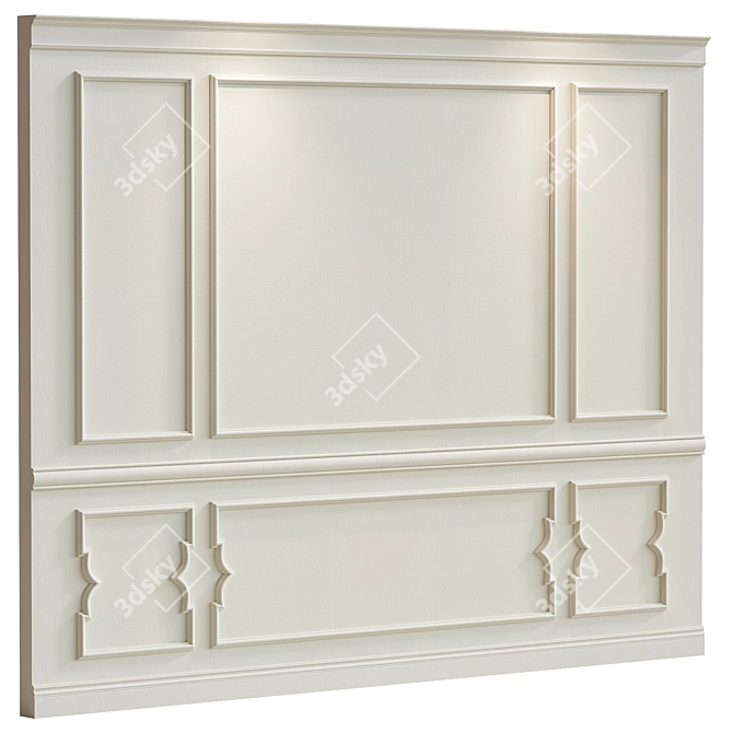 Molded Decorative Plaster Finish 3D model image 1