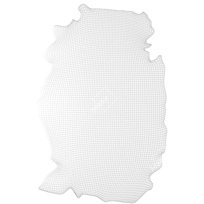 Modern Abstract Bjarne Rug 3D model image 3