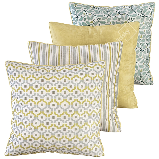 Classic Cushion 3D Model 3D model image 1