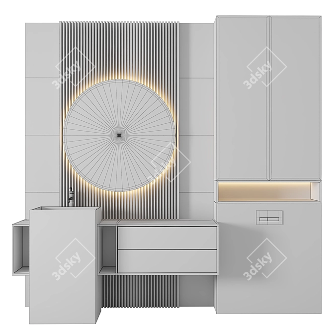 Luxury Bathroom 401 3D Model 3D model image 2