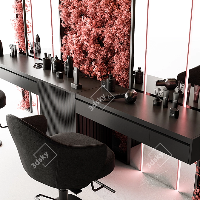 Title: 14 Beauty Salon Barber Shop 3D model image 2