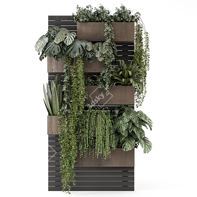 Vertical Garden Planters Set 2026 3D model image 3