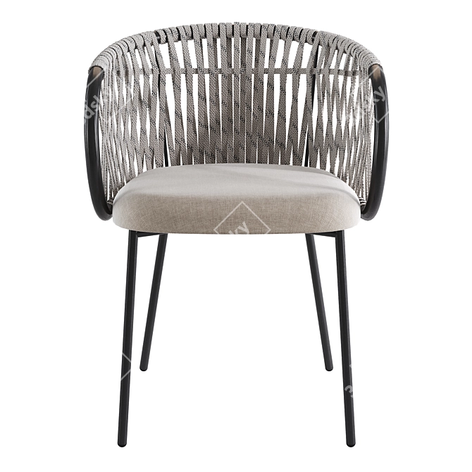Stylish Chair Tuka by Connubia 3D model image 2
