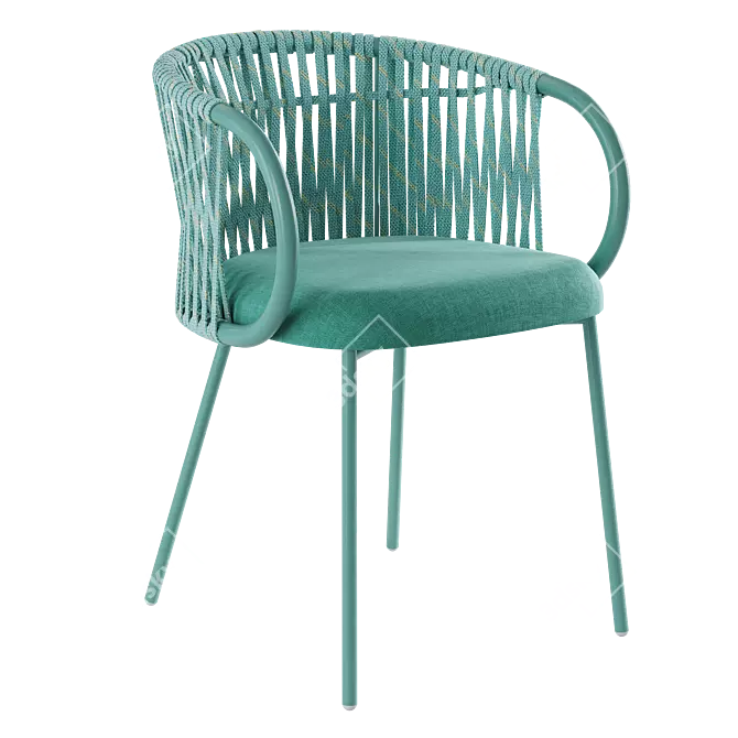 Stylish Chair Tuka by Connubia 3D model image 3