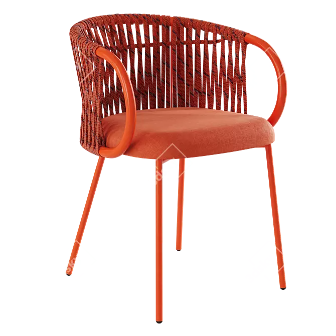 Stylish Chair Tuka by Connubia 3D model image 4