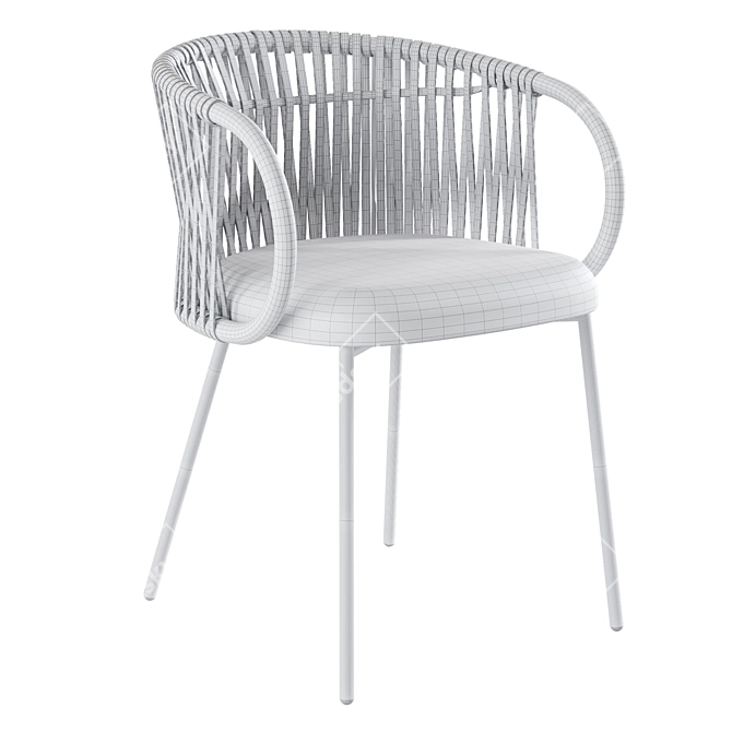 Stylish Chair Tuka by Connubia 3D model image 5