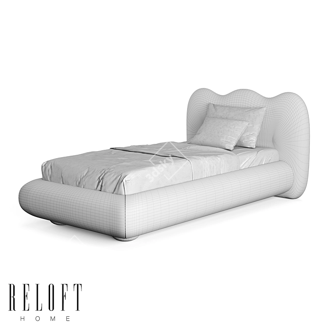 RELOFT HOME WAVE Kids Bed 3D model image 2