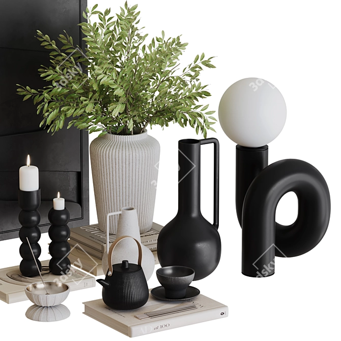 Ornamental 3D Model Set, 171K Polygons 3D model image 4