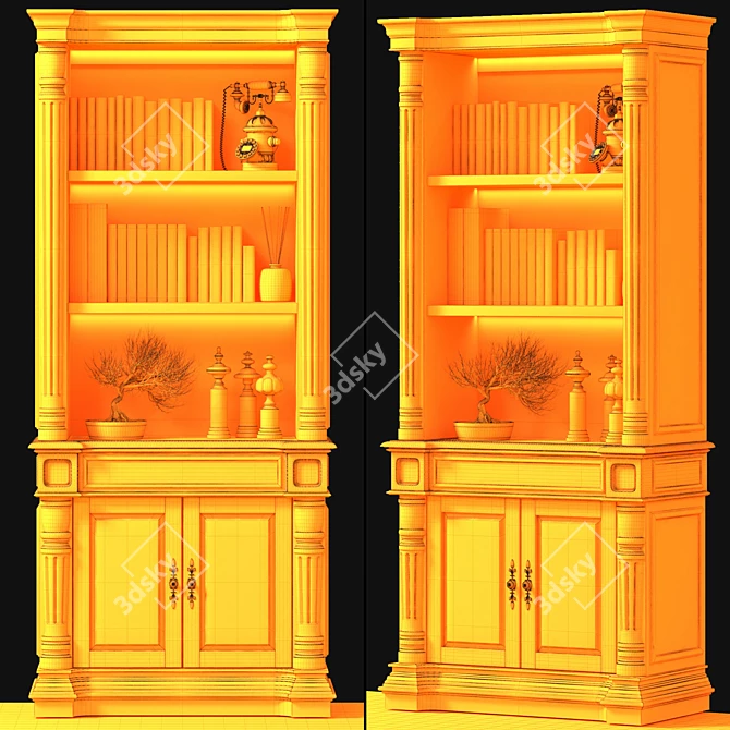 Timeless Shelves Set 002 3D model image 4