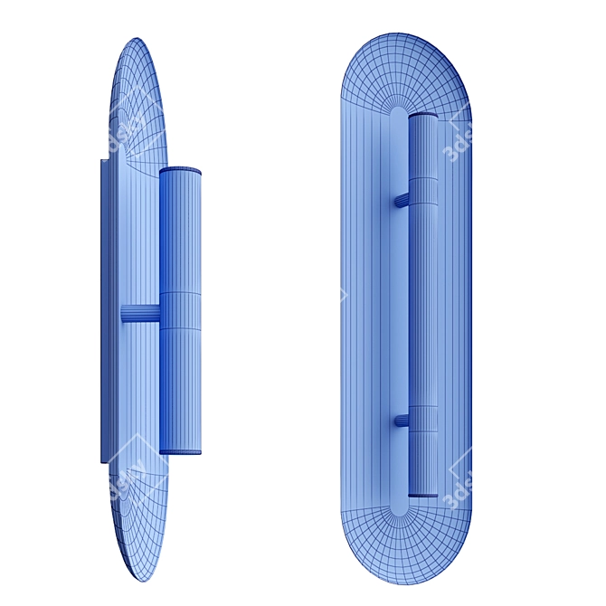 Modern Reflective LED Wall Sconces 3D model image 4