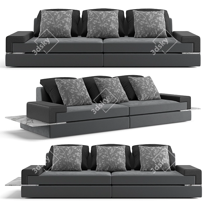 Luxence Somma Luxury Sofa Set 3D model image 5