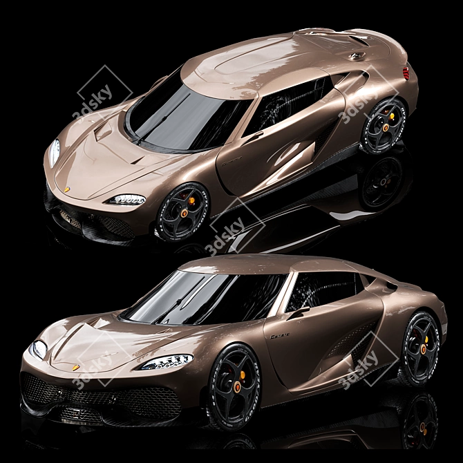 Exquisite Koenigsegg Gemera 3D Model 3D model image 1