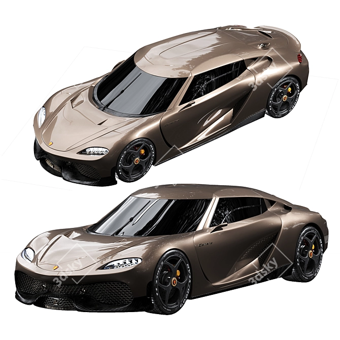 Exquisite Koenigsegg Gemera 3D Model 3D model image 5