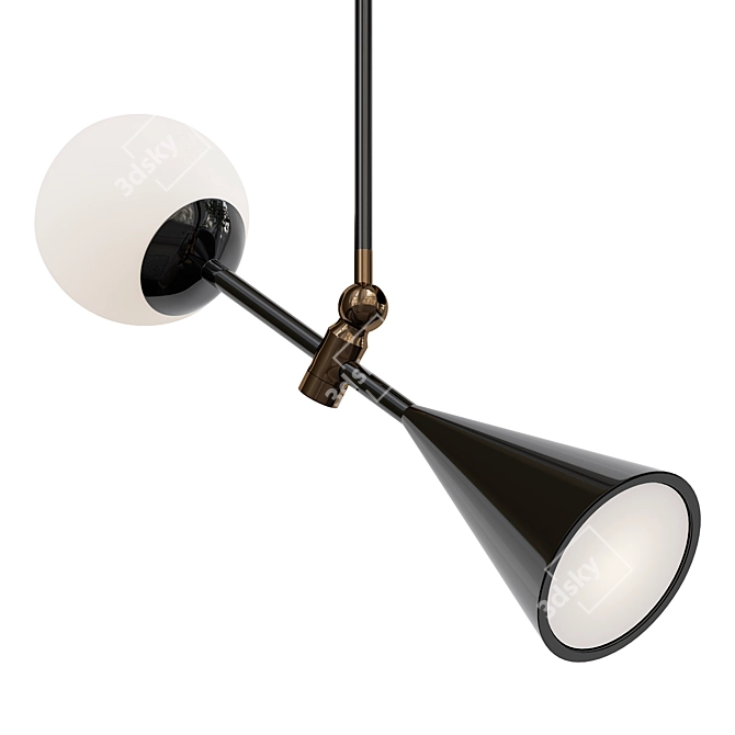 Elegant Anna Karlin Pendant Light 3D model image 1