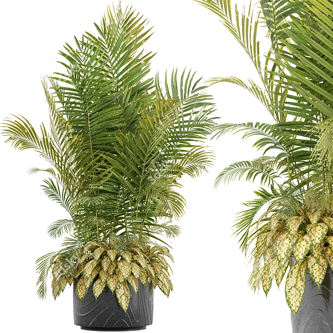 Ceramic Vase Indoor Plant 3D model image 3