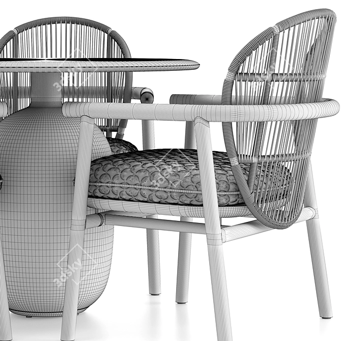 Modern Dining Set Collection by Sebastian Herkner 3D model image 9