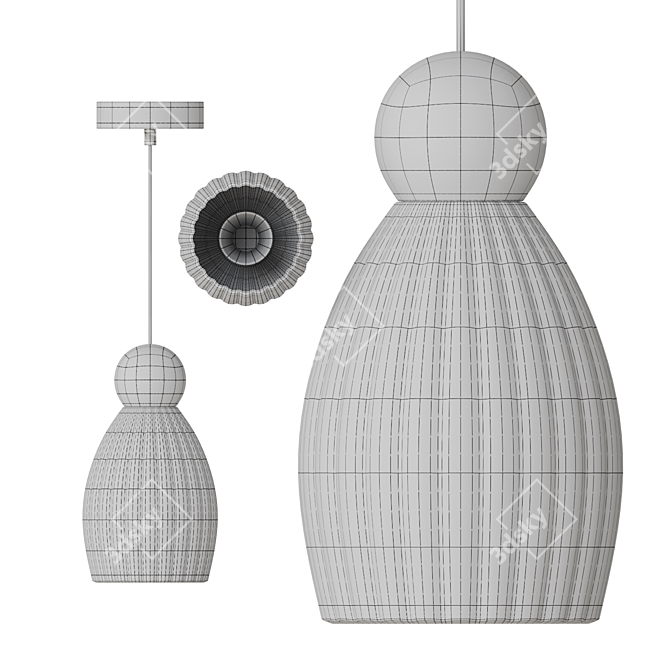 GAEL Optics Pendant Light 3D model image 4