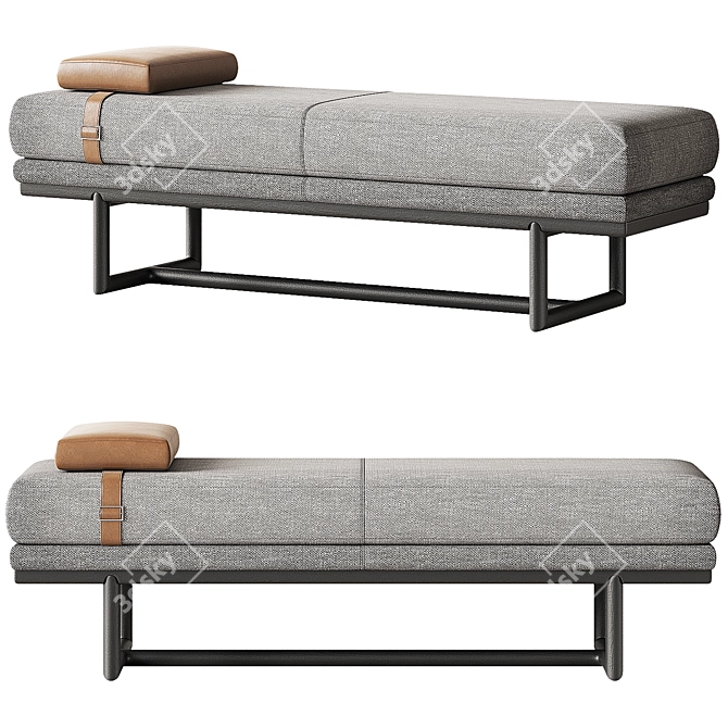 Elegant Henry Bench by Domkapa 3D model image 7
