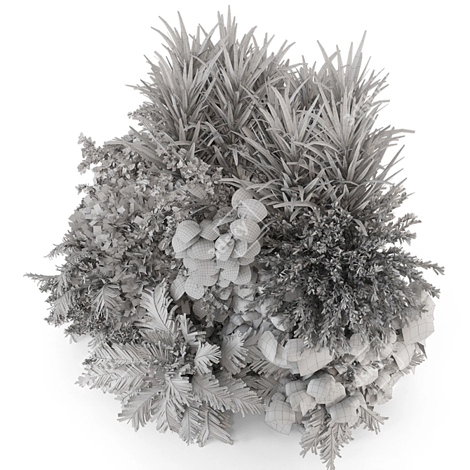Lush Outdoor Plants Bush Collection 3D model image 6