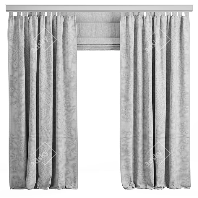 Customizable Curtain in Corona Mix 3D model image 2