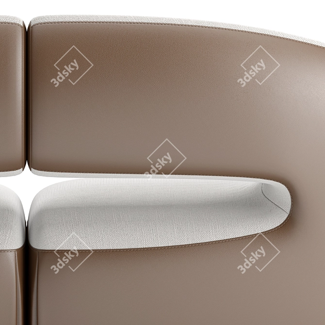 Elegant Abbracci Sofa by Wohl 3D model image 5