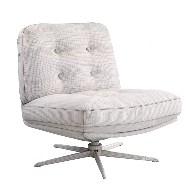 IKEA DYVLINGE Swivel Chair: Stress-Relief Comfort 3D model image 4