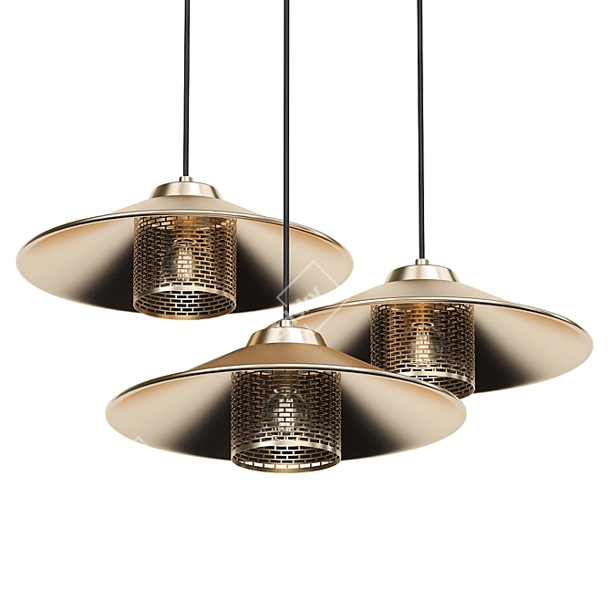 Serene Hanging Light Fixture 3D model image 1