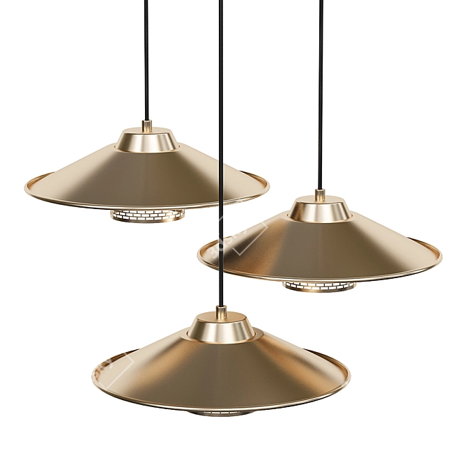 Serene Hanging Light Fixture 3D model image 2
