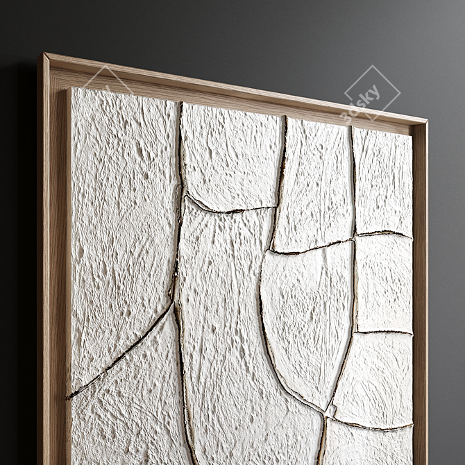 Decorative Metal Wall Art 3D model image 2