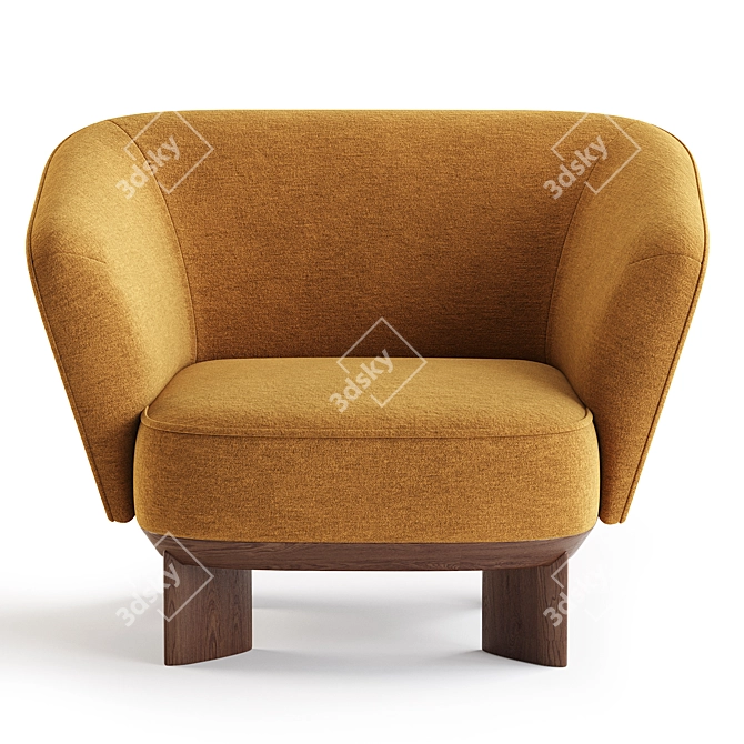 Contemporary Pierre Frey Armchair 3D model image 2