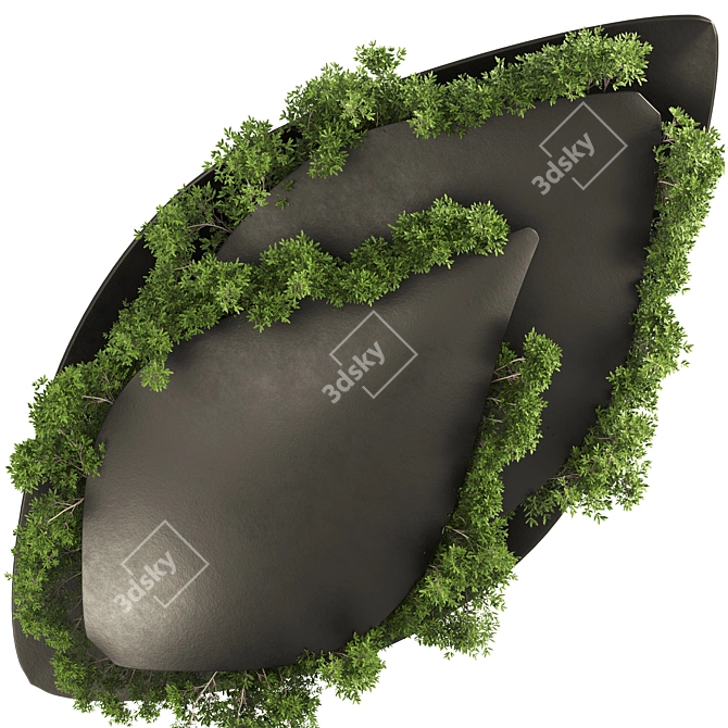 Premium Hanging Plant Set 21 3D model image 2