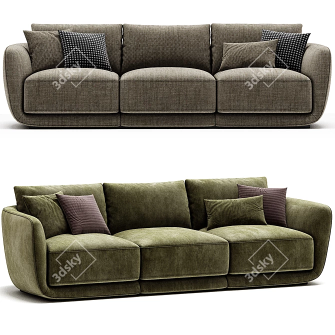 Modern Sofa Dario 3D Model 3D model image 3