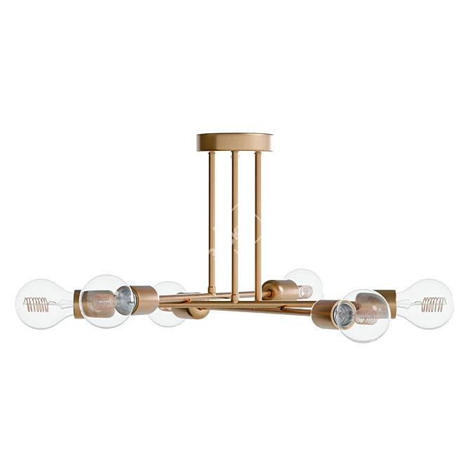 JACOBSON Semi Flush Mount Light 3D model image 2