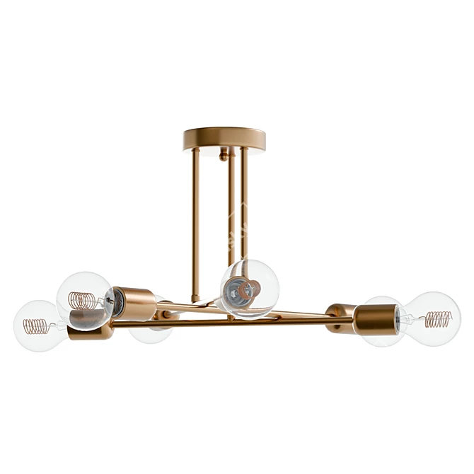 JACOBSON Semi Flush Mount Light 3D model image 4