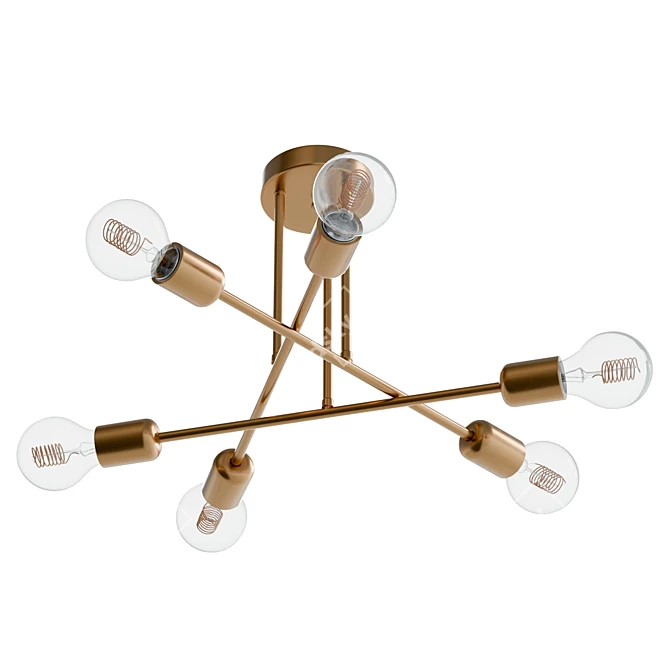 JACOBSON Semi Flush Mount Light 3D model image 5