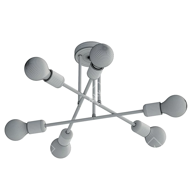 JACOBSON Semi Flush Mount Light 3D model image 6