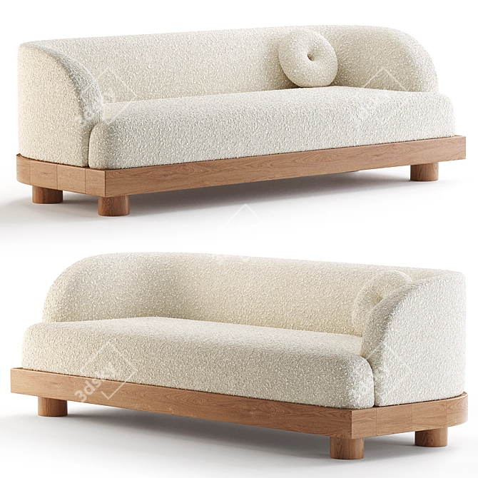 Modern Nomad Sofa Design 3D model image 1