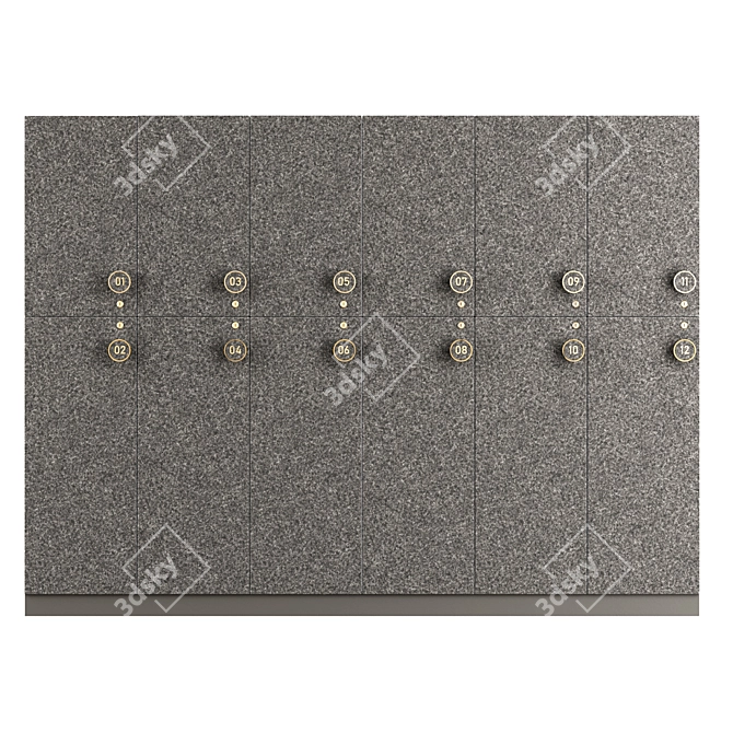 Corona 9 Lockers with Vellum Finish 3D model image 4