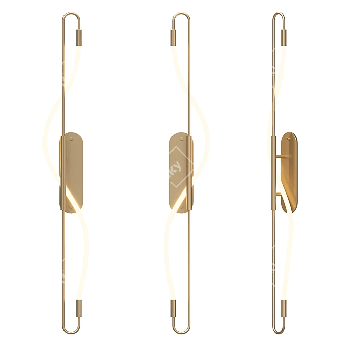 Aura I Sconce Set - Left & Right 3D model image 2