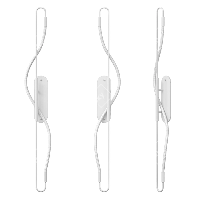 Aura I Sconce Set - Left & Right 3D model image 3