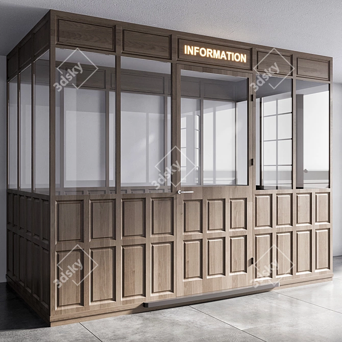 Room Information Desk No17 3D model image 1