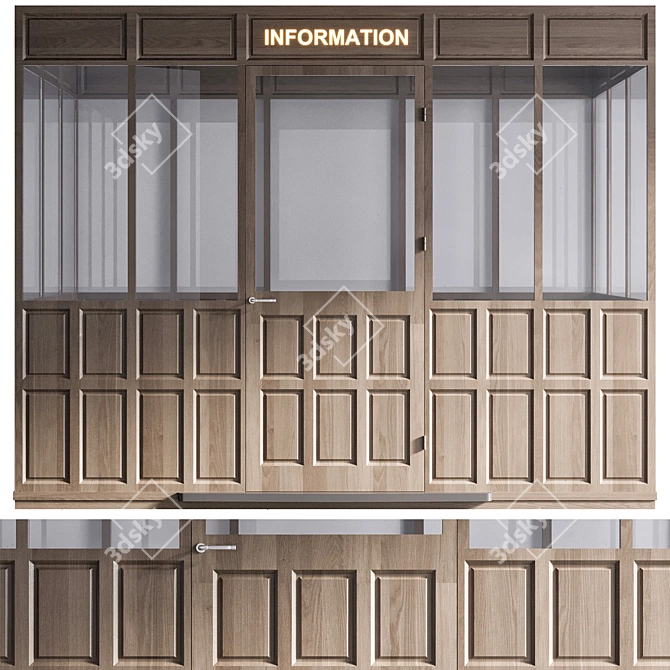 Room Information Desk No17 3D model image 3