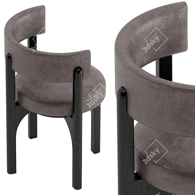 Luxurious Heron Dining Chair Set 3D model image 3