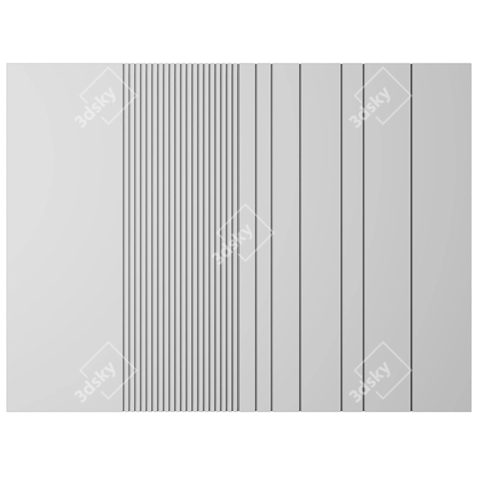 Flexible Modular Wall Panel 3D model image 4