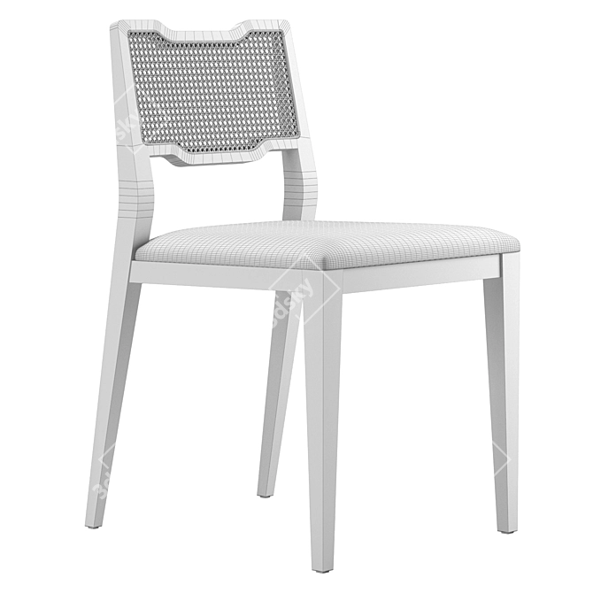 Sleek Modern Eva Chair 3D model image 4