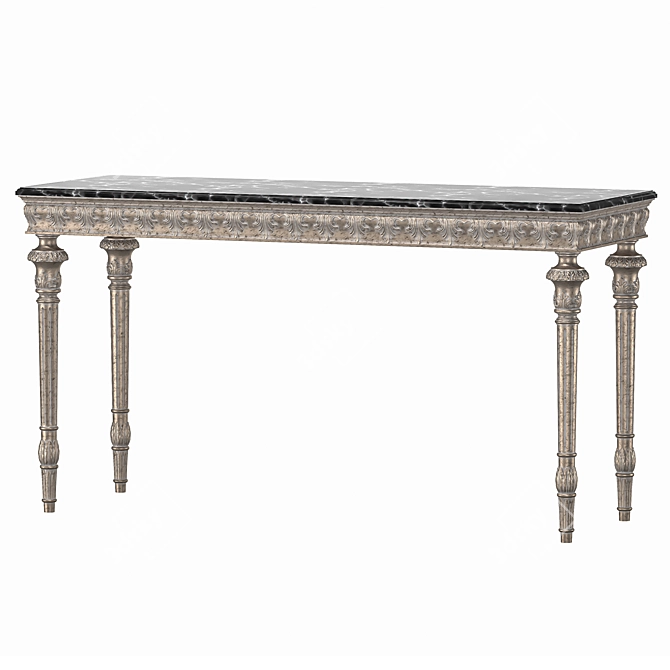 Handcrafted Console Table with Exquisite Design 3D model image 1