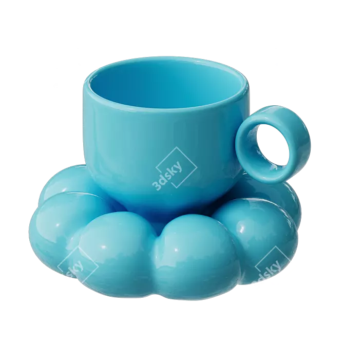 Quality Ceramic Mugs Set 3D model image 4