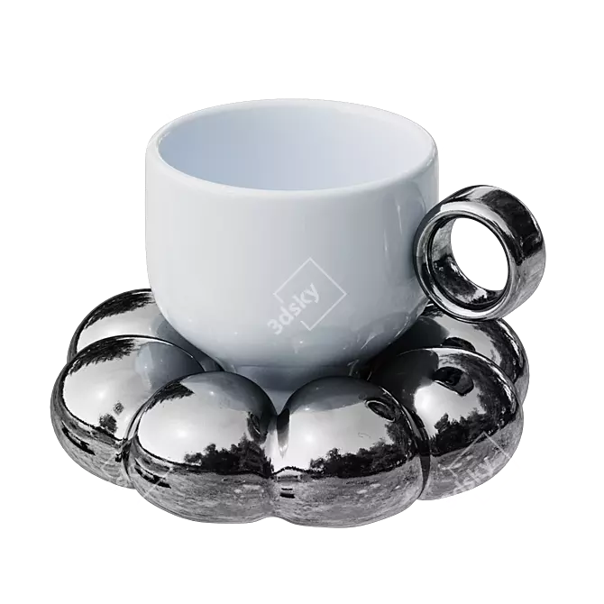 Quality Ceramic Mugs Set 3D model image 5